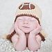 Huggalugs Baby and Toddler Boys Football Knit Beanie Hat Small