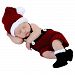 Soft Crochet Knit Baby Photograph Props, cute Baby Xmas Outfits, hat + Cloth + Shoes, (santa Claus)