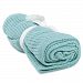 SODIAL(R) 100% Cotton Baby Infant Cellular Soft Blanket Pram Cot Bed Mosses Basket Crib Color:Light green