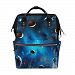 ALIREA View Of The Universe With Planets Diaper Bag Backpack, Large Capacity Muti-Function Travel Backpack