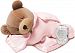 Prince Lionheart 0015B Tummy Sleep Original Bear With Silkie, Pink