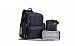 Fashion design mom backpack sets with large capacity73008 (Black)