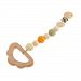 Dovewill Baby Teething Toy Wooden Beaded Pacifier Clip Nipple Teether Dummy Strap - Cloud, as described