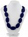 Nuby Teething Trends Oval Beads Necklace, Navy
