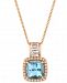 Le Vian Multi-Gemstone (2 ct. t. w. ) & Diamond (1/5 ct. t. w. ) 18" Pendant Necklace in 14k Rose Gold