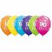 Qualatex 11 Inch Assorted 90 Around Latex Balloon (Pack Of 50) (One Size) (May Vary)