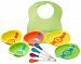 Munchkin White Hot Safety Set -- Spoons, Bowls & Plates -- with Bib