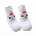 FANOUD Baby Girls Boys Duck Socks, Comfortable Cartoon Socks Anti-Slip Slipper Socks (White, S)
