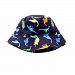 IMLECK UPF 50+ Unisex Baby Cartoon Printing Small Dinosaur Cotton / Flower / Robot / Car Fisherman Hat Wide Brim Sun Hat