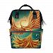ALIREA Firebird Diaper Bag Backpack, Large Capacity Muti-Function Travel Backpack