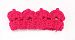 Newborn Baby Infant Toddler Princess Crochet Crown Tiara Hair Band Headwear JA56 (3# Watermelon Red)