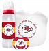 NFL Kickoff Collecton Baby Gift Set (Includes: Bib, Bottle & Pacifier) (Kansas City Chiefs)
