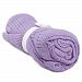 SODIAL(R) 100% Cotton Baby Infant Cellular Soft Blanket Pram Cot Bed Mosses Basket Crib Color:Light purple