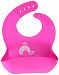 Otterlove Water-Proof Silicone Bib, 100% Pure Platinum LFGB Silicone, No fillers, No BPAs, BPS, Phthalates, VOCs or Nasty Toxins, Pink Whale