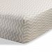 Cradle Sheet for Baby / Infant Deep Fitted Soft Jersey Cotton Knit by Abstract - 18" x 36" (Zigzag Beige)