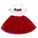 FANOUD Little Girls Kids Flower Strap Tutu Net Yarn Princess Dress Clothes (120)