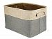 Home Rectangular Foldable Storage Bin Organizer Basket with Handles-Toy Storage for Baby & Kids Toys, Clothes, Cars and Books without Cover, Sapphire