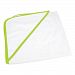 A&R Towels Baby/Toddler Babiezz All-over Sublimation Hooded Towel (One Size) (White/ Lime Green)