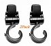 Stroller Hooks, Handy Stroller Hooks, Perfect Stroller Accessories Clips On Any Baby Stroller Travel Systems and Jogger Stroller, Secure Purses, Diaper Bags, Shopping bags And Lots More(black)