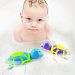 2 PCS of 2016 sealive new baby&child bath toys , Wind Up Turtles Water Shower Swimming Pool Bathtub Chain Animal Clockwork Floating, Kids Children bath Toys for 3 moths at least