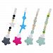 Dovewill 4pc Lovely Toddler Hand Made Pacifier Clip Chain Holder Nipple Strap