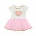 FANOUD Children Infant Fashion Dress, Children Kid Girls Flower Heart Rose Tutu Net Yarn Romper Princess Dress Clothes (66)