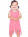 Kavio! Infants Sheer Jersey Raw Edge Fringe Asymmetrical Tank Dress Pink Flash 18M