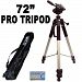 Professional PRO 72" Super Strong Tripod With Deluxe Soft Tripod Carrying Case For The Samsung ST600 Digital Camera
