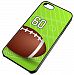 iPhone Case Fits iPhone 4s 4 Football 50 Yard Line Grid Iron Any Custom Jersey Number 60 Black Rubber