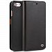 iPhone 7 Case, QIALINO Slim Genuine Leather Cover iPhone7 Wallet Phone Case for Apple iPhone 7, Black