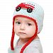 Hugglugs Baby and Toddler Boys Firetruck Beanie Hat Medium