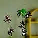 Flensted Mobiles Monkey Tree Hanging Nursery Mobile - 23 Inches - High Quality Plastic