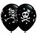 Qualatex 11 Inch Assorted Dancing Skeleton & Top Hat Latex Balloon (Pack Of 25) (One Size) (May Vary)