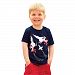 FANOUD Toddler Kids Fashion T-Shirt, Baby Boys Clothes Short Sleeve Cartoon Pattern Tops T-Shirt Blouse (Navy, 100)