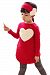 Kindergartener Todders Love Shape Applique Pullover and Britches Set Red, Tag 130, US 5T