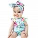 FANOUD Newborn Infant Baby Girl Floral Clothes, Button Romper Backcross Playsuit Outfits (70)