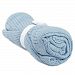 SODIAL(R) 100% Cotton Baby Infant Cellular Soft Blanket Pram Cot Bed Mosses Basket Crib Color:Light blue