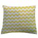 SheetWorld Crib / Toddler Percale Baby Pillow Case - Yellow Chevron Zigzag - Made In USA