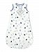 SwaddleDesigns Cotton Sleeping Sack with 2-Way Zipper, Made in USA, Premium Cotton Flannel, True Blue Little Chickies, 3-6MO