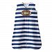 Halo Football Navy Blue Stripe Sleepsack Wearable Baby Blanket, Extra-Large