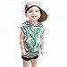 FANOUD Toddler Baby Boy Sleeveless Hooded Vest Tops+Shorts Pants 2pcs Outfits Clothes Set (Green 100)