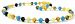 Unpolished Baltic Amber Teething Necklace made with Aquamarine Beads - Size 11 inches (28 cm) - Raw Multicolor Baltic Amber Beads - BoutiqueAmber (11 inches, Raw Multi / Aquamarine)