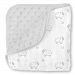 SwaddleDesigns Sterling Snuggle Blanket Microfiber & Cotton Muslin, Little Lamb & Plush Dots