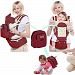 Baby Carrier Backpack Multi-functional Safety anti-loss of children Back Carriers , wine red