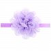 Kewl Fashion Baby's Chiffon Lace Flower Hair Band Headwear (Lavender)