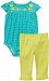 Carter's Cute & Comfy Set - Turquoise/Citron Embroidery-NB