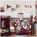 Sweet Jojo Designs All Star Sports Red, Blue and Brown Baby Boy Bedding 9pc Crib Set