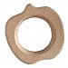 Dovewill Natural Wood Teether Ring Unfinished Animal Shape for DIY Pendant Jewelry Making - Apple, as described