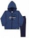 Toddler Boy Outfit Hoodie Sweater Jacket and Pants Set 1 Year - Deep Blue & Navy