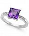 Amethyst (1-3/4 ct. t. w. ) & Diamond Accent Ring in 14k White Gold